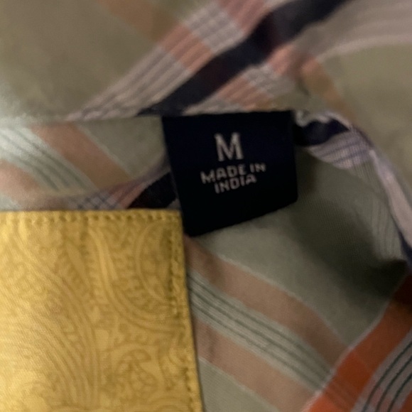 Robert Graham Blue Print Button-Up Shirt, size M - Picture 9 of 12